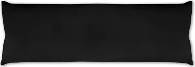 Immagine prodotto di Fodera per cuscino per chi dorme sul fianco, nera, ca. 40x120 cm – Rivestimento in microfibra, lavabile, per cuscini anatomici, cuscini di riempimento e cuscini per chi dorme sul fianco