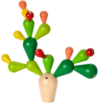 Produktbild von PlanToys Balancing Cactus, 3 Jahr(e), Holz, Mehrfarbig