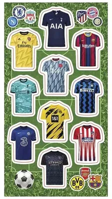 Obrázok produktu pre Nálepky Tričká futbalového tímu