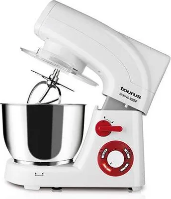 Obrázek produktu pro Taurus 913516000, Stojací mixér, Bílá, Hnětění, Míchání, Míchání, 5,5 l, 1200 W