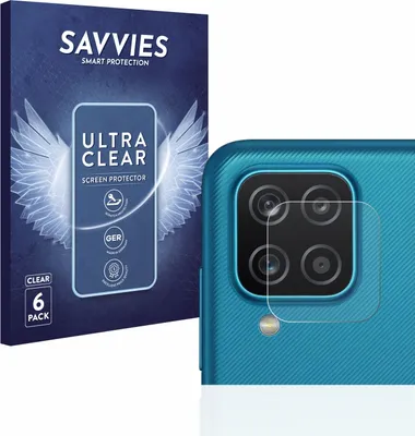 Produktbild von 6x Für Samsung Galaxy A12 (NUR Kameraschutz) Schutzfolie Savvies Displayschutz Display Schutz Folie Klar Transparent