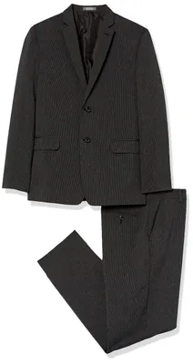 Immagine prodotto di Completo da cerimonia da bambino Van Heusen, composto da giacca e pantaloni, colore nero, taglia 1