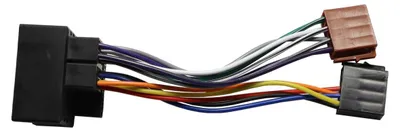 Auto ISO Radio Adapter, 16-polig, Kabelbaum, schwarz
