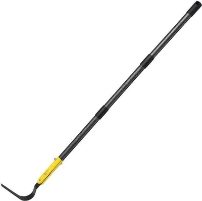 Productafbeelding van Ibenzoa® L-vormige metalen tuinhark, verstelbare steel van 160 cm, 12,7 cm scherpe blad, roestbestendig – voor onkruid verwijderen en bodem losmaken