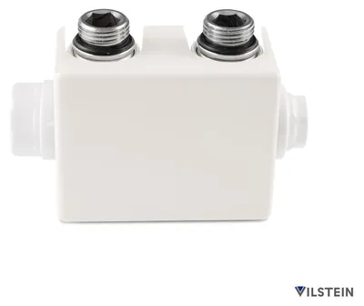 Immagine prodotto di VILSTEIN Raccordo I Multiblock per radiatori da bagno I Raccordo universale I Bianco