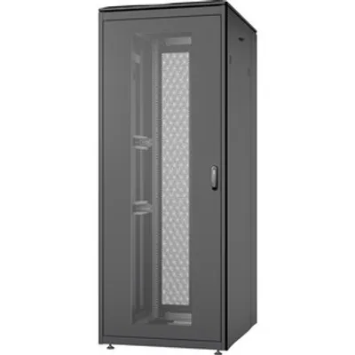 Produktbild von Digitus Netzwerkschrank Unique Serie - 800x1000 mm (BxT), Freistehendes Gestell, 42U, 800 kg, Sperrschloss, Ablageschienen, Schwarz