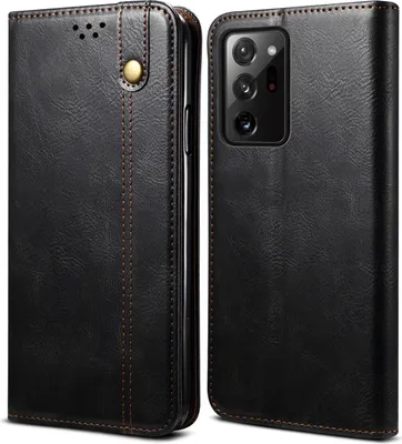 Image de Etui pour Samsung Galaxy S20 Plus, étui en cuir avec fonction stand noir