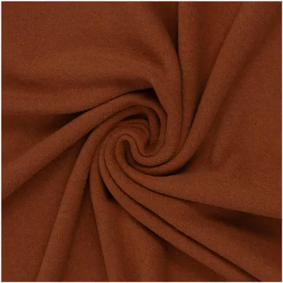 Strickstoff Bono by Swafing ab 0,5m x 160cm meliert Stricksweat Bauwollstoff Baumwollstrick Meterware rehbraun