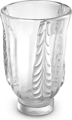 Produktbild von Casa Padrino Luxus Deko Glas Vase Ø 24,5 x H. 35 cm - Elegante mundgeblasene Blumenvase - Deko Accessoires