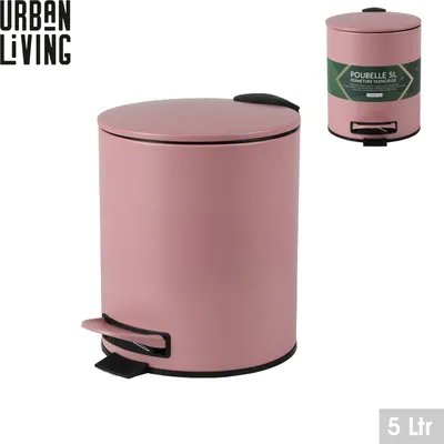 Produktbild von Urban Living 5 Liter Tret-Mülleimer Kosmetikeimer Tretmülleimer 44036 altrosa