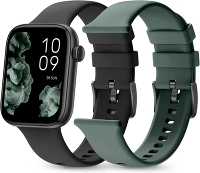 Zdjęcie produktu dla Smartwatch z wymienną opaską, wyświetlacz AMOLED 1,78", duża bateria 7 dni, +100 trybów sportowych, IP68, połączenia Bluetooth, Android i iOS, kolor czarny