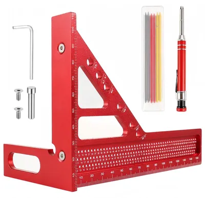 Obrázek produktu pro Univerzální hliníkový úhloměr pro 3D měření, určený pro dřevoobrábění