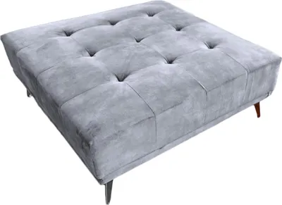 Produktbild von KAWOLA Hocker WIOLO velvet grau