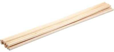 Produktbild von Holzstäbe rund, L 30 cm, D 6 mm, 10 Stk/ 1 Pck [HOB-57651]