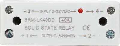 Obrázek produktu pro Polovodičové relé DC to DC 40A 3?32VDC vstup 5?220VDC výstup Jednofázové polovodičové relé