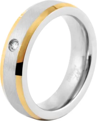 Produktbild von Akzent Damen-Ring aus Edelstahl