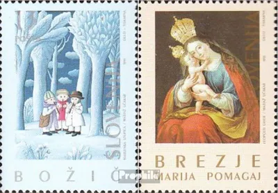 Produktbild von Briefmarken Slowenien 1995 Mi 126-127 (kompl.Ausg.) postfrisch Weihnachten