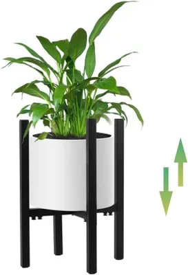 Produktbild von Famanu Pflanzenständer verstellbar - Ideal für Innen und Außen, Breite 24-35 cm
