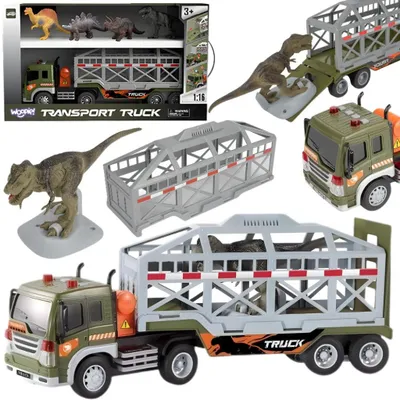 Image de WOOPIE Camion transporteur de dinosaures avec sons et lumières