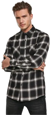Immagine prodotto di Urban Classics - Camicia CHECKED FLANELL nero / bianco - XS