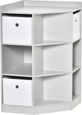 Produktbild von Kinderregal, 3 Stoffschubladen, MDF grau