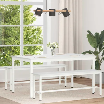 Produktbild von Maison Exclusive - Esstisch Weiß 150 x 90 x 75 cm Massives Kiefernholz