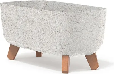 Produktbild von Prosperplast Blumentopf GRACIA CASE Eco Wood Weiß 58 cm