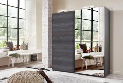 Produktbild von Schwebetürenschrank Schlafzimmerschrank Schiebetürenschrank Schrank "Harv I" 180 cm