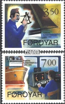 Produktbild von Briefmarken Dänemark - Färöer 1994 Mi 264-265 (kompl.Ausg.) postfrisch 100 J. Seefahrtschule