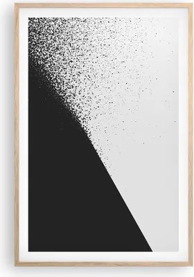 Produktbild von Gerahmtes Poster - Rahmen in heller Eiche - Schwarzweiß Hintergrund Geometrie - 61x91,5 cm - Wand Bild - Wanddeko - Wandbilder - Kunstposter - Wandposter - Bilderrahmen - Bilder - P2NPA61x91-4989