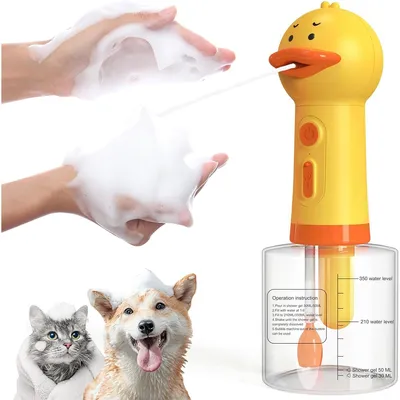 Produktbild von Elektrischer Hundeshampoo Spender,400 ml,1200 mAh Schaumsprüher,Schaumspender für Haustierpflege und Reinigung