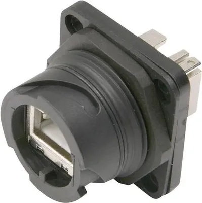 Zdjęcie produktu dla Telegärtner J80020A0003, RJ-45, Czarny, Cat6