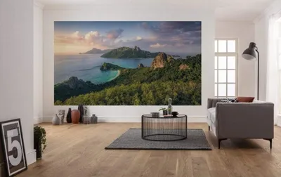 Immagine prodotto di Carta da parati in tessuto non tessuto Komar "Monkey Island" - dimensioni: 350 x 200 cm (larghezza x altezza) - 7 pannelli