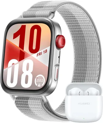 Produktbild von HUAWEI Watch Fit 4 Smartwatch mit FreeBuds SE 2 Fitness Tracker 5ATM wasserdicht Gesundheitsfunktionen bis zu 10 Tage Akku für Android iOS