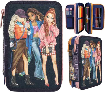 Produktbild von Depesche 12560 TOPModel CITY GIRLS Gefüllte 3-Fach Federtasche