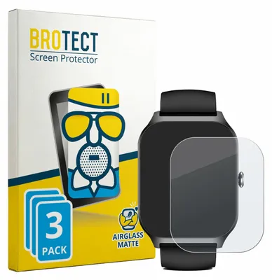 Produktbild von 3x BROTECT Entspiegelungs Schutzglas für Kriutefy Smartwatch 1.83" Schutzfolie Panzer Folie Glas Display Schutz matt