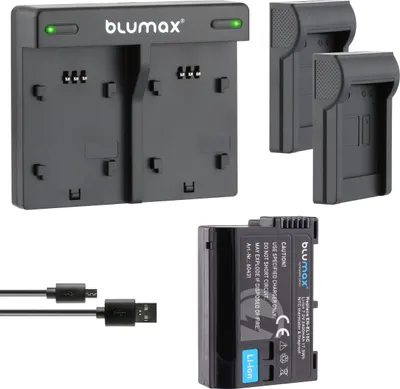 Produktbild von 1x Akku + Lader für Nikon EN-EL15C  A/B/C Z5 Z6 Z7 II D7500 2400 mAh