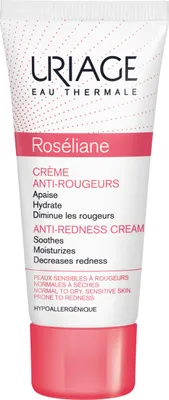 Produktbild von Uriage Roséliane Anti-Redness Cream, Tages- & Nachtcreme, Frauen, Empflindliche Haut, Gesicht, Anti-Rötung, Feuchtigkeitsspendend, Reparatur, Weichmachend, Beruhigend, Verstärkung, 40 ml