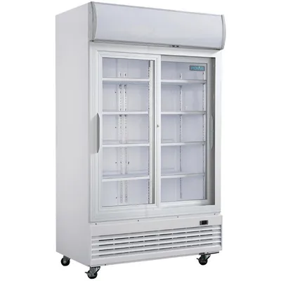 Image de Vitrine réfrigérée Polar série G avec deux portes coulissantes, capacité 950 L