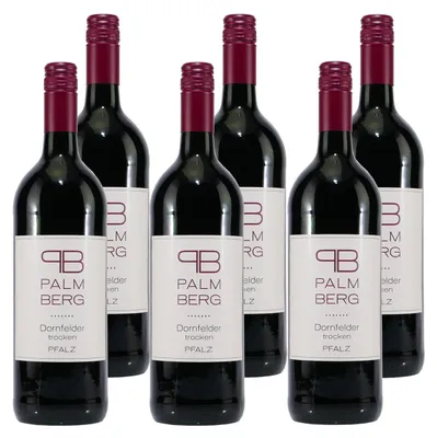 Produktbild von Palmberg Dornfelder QbA -trocken- (6 x 1,0L)