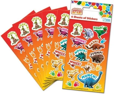 Produktbild von Dinosaurier Roar! 6 Stickerbögen
