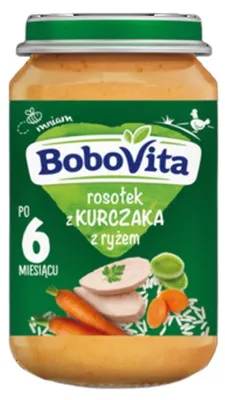 Obrázok produktu pre Kurací vývar s ryžou pre deti od 6 mesiacov, 190 g