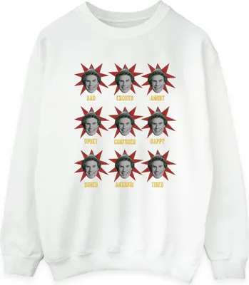 Obrázok produktu pre Elf - dámska mikina "Many Moods Of Buddy" BI16682 (4XL) (White)