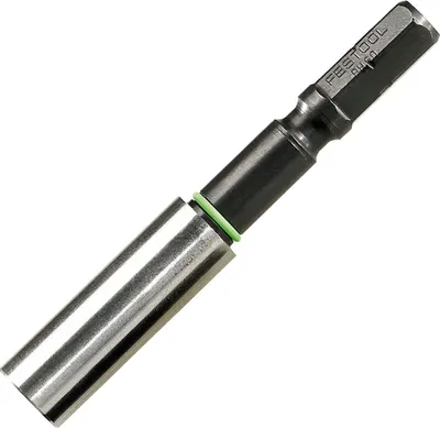 A close-up, studio shot of a Festool magnetic bit holder against a white background.