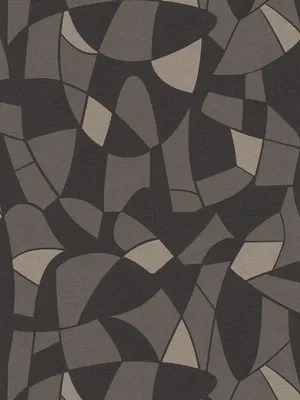 Produktbild von Vliestapete in geometrischen Stil – Schwarz