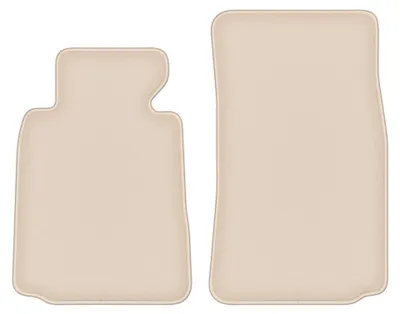 Image de Tapis avant en moquette pour BMW 5 E39 1996-2004 (berline/break/Touring) – 2 pièces, beiges, sur mesure – Wielganizator FORTUNA