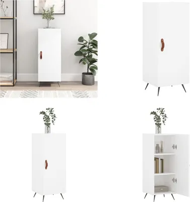 Obrázok produktu pre vidaXL Príborník biely 34,5x34x90 cm Materiál na báze dreva - Príborník - Príborníky - Skriňa