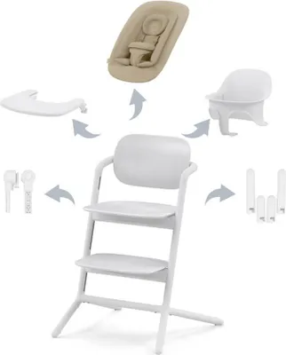 Produktbild von Cybex Lemo 5in1 Set Kinderhochstuhl inkl. LemoTower, Farbe:All White
