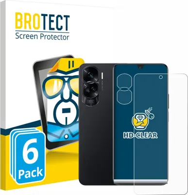 Produktbild von 6x Für Honor 90 Lite (Display+Kamera) Schutzfolie BROTECT Displayschutz Display Schutz Folie Klar Transparent
