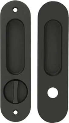 Productafbeelding van INF Inbouw Schuifdeur Handgreep Set - Ingefreesde Slot Handgreep voor Binnendeuren zwart
